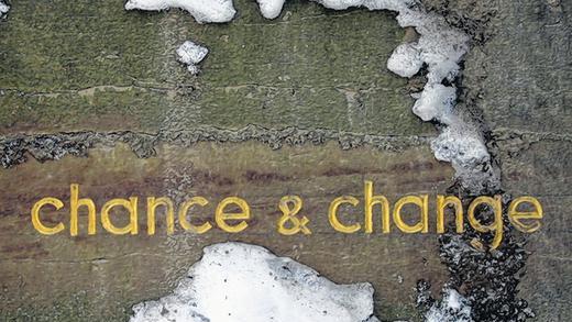 Chance und Veränderung: So sah der Text vor seiner Zerstörung aus.