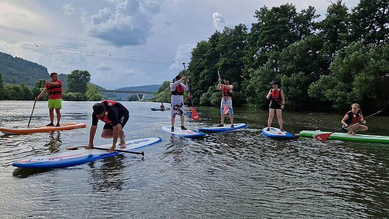 Erste gemeinsame SUP Ausfahrt. Erste gemeinsame SUP Ausfahrt.