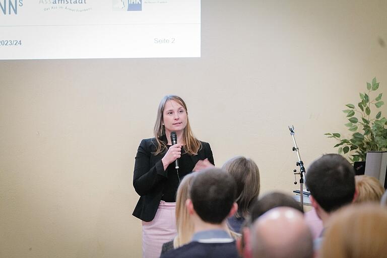 Anna-Katharina Wittenstein von der Stiftung 'Junge Kreative Köpfe', wünschte den Jugendlichen viel Freude bei der Umsetzung ihrer Ideen. Anna-Katharina Wittenstein von der Stiftung 'Junge Kreative Köpfe', wünschte den Jugendlichen viel Freude bei der Umsetzung ihrer Ideen. 