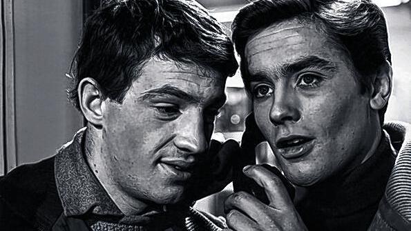 Jean-Paul Belmondo mit Alain Delon in &bdquo;Sei schön und halt den Mund&ldquo; (1957, oben), mit Jean Seberg in &bdquo;Außer Atem&ldquo; (1959) sowie in &bdquo;Der Profi&ldquo; (1981).