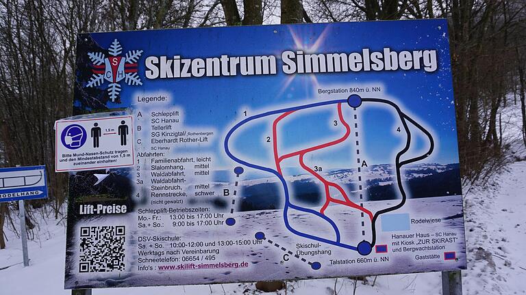 Das Skigebiet Simmelsberg im Überblick.