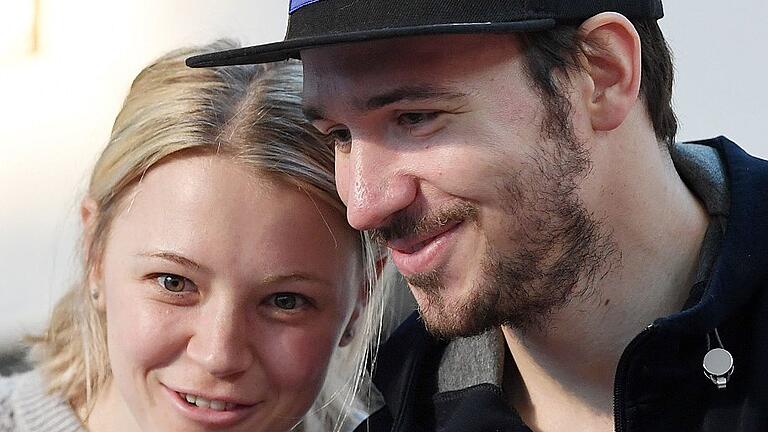 Olympia: Einkleidung deutsche Olympia-Mannschaft für Pyeongchang       -  Miriam Gössner und  Felix Neureuther