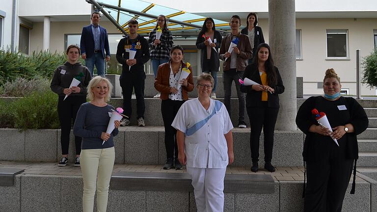 Neun Pflegeschüler starteten am 1. September in ihre Ausbildung&nbsp; an der Main-Klinik Ochsenfurt.