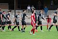 Pflichtaufgabe erfüllt: Die Spieler des FC Sand jubelten beim SV Rapid Ebelsbach vier Mal, kegeln den Kreisligisten aus dem Wettbewerb und stehen im Halbfinale.