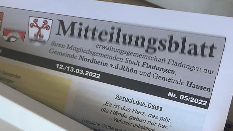 Schwierigkeiten gibt es derzeit bei der Verteilung des Fladunger Mitteilungsblattes. Nach einer Lösung wird aber gesucht.