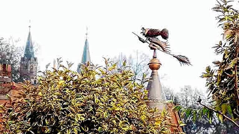 Neuerdings sind auf Dächern in Zeil Wetterhexen wie diese zu sehen. Neuerdings sind auf Dächern in Zeil Wetterhexen wie diese zu sehen.