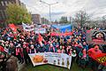 Warnstreik an deutschen Volkswagen-Standorten - Wolfsburg       -  Warnstreik im Wolfsburger Stammwerk: Bei Volkswagen ist es der größte Ausstand seit Jahren.