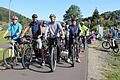 Startschuss auf dem Rhönexpress-Radweg: Am Sonntag, 22. September, zog die Erlebnis-Radtour nicht nur Bürgermeister und Stadträte an. Viele Familien nutzten den spätsommerlichen Tag für einen Ausflug.       -  Startschuss auf dem Rhönexpress-Radweg: Am Sonntag, 22. September, eröffneten Bürgermeister Matthias Hauke (v.l.), Bürgermeister Gerd Kleinhenz, Bürgermeister Jan Marberg und Uwe Schmidt, Umsetzungsbegleiter der Rhönallianz die  Erlebnis-Radtour in Oberbach.
