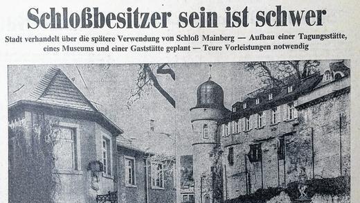 Innenansichten: Der Artikel im Schweinfurter Tagblatt aus dem Jahr 1964.Bild oben: Eine Postkarte aus dem Jahr 1915 aus der Sammlung Edgar Kolb.