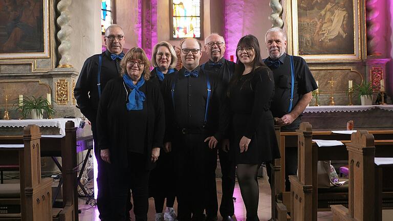 Das Foto zeigt Seufert Stefan, Seufert Margit, Bingmer Angelika, Rappert Manuel, Rappert Lisa, Nöller Winni und Stobl Werner.
