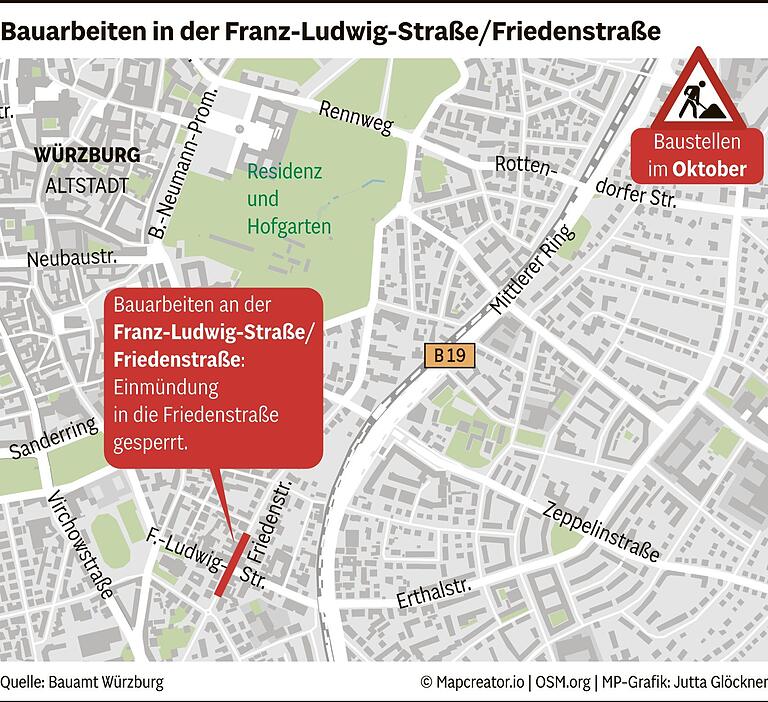 Hier droht im Oktober 2024 Staugefahr in Würzburg: Alle Baustellen, Sperrungen und praktische Umleitungen im Überblick Hier droht im Oktober 2024 Staugefahr in Würzburg: Alle Baustellen, Sperrungen und praktische Umleitungen im Überblick