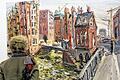 Stadtlandschaft Speicherstadt: Es sind vor allem Orte im Wandel, die Christopher Lehmpfuhl in hochkomplexen Momentaufnahmen festhält.