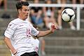 Den Ball fest im Blick: Matthias Eichler im Regionalliga-Heimspiel des FC Würzburger Kickers gegen den TSV Rain am Lech in der Saison 2012/13. Beim 3:2-Sieg standen mit Eichler unter anderem Daniel Tsiflidis, Ricardo Borba, Manuel Duhnke und Christopher Bieber auf dem Feld. Trainer war Dieter Wirsching.