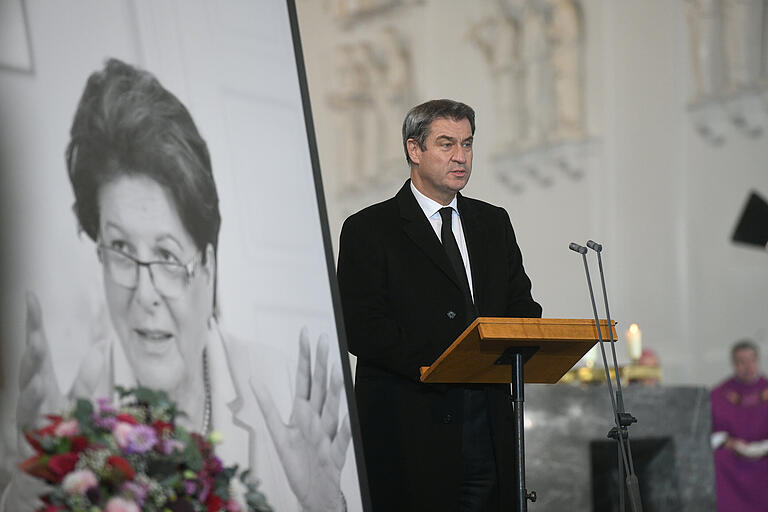 Ministerpräsident Markus Söder bei seiner Ansprache im Dom. Ministerpräsident Markus Söder bei seiner Ansprache im Dom.