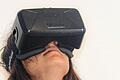 Virtuelle Realität: Sieht harmlos aus, kann aber, je nach Einsatz, Nebenwirkungen bis hin zur Übelkeit haben, die Virtual-Reality Brille, die am Samstag beim 2. mmcc am Marktbreiter Gymnasium ausprobiert werden kann.