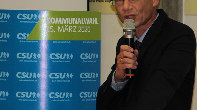 Oberbürgermeister Sebastian Remelé stellte das CSU-Wahlprogramm für die nächsten sechs Jahre vor.