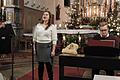 Auf Einladung von Pater Josef Aszyk (links) gestalteten sie in Mariabuchen ein Konzert mit Weihnachtsliedern aus ihrer polnischen Heimat: Mezzosopranistin Sandra Nowakowska und Pianist Mikolaj Jasinski.