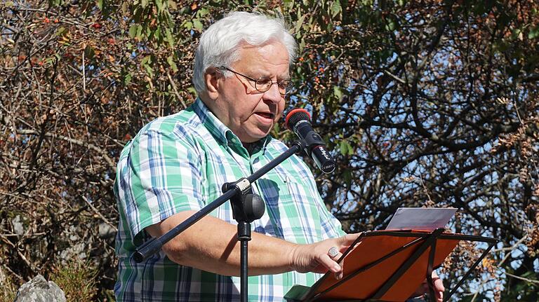 Jürgen Reinhardt, hier bei der Heidelsteinfeier 2018, ist seit 2014 Präsident des Rhönklubs.