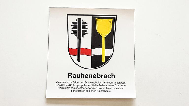 Das Wappen der Gemeinde Rauhenebrach.