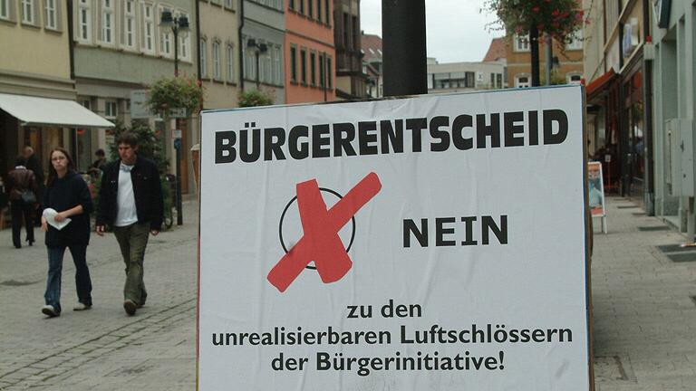 2005 gab es einen Bürgerentscheid, der für die Stadtgalerie ausging, aber wegen des nicht erreichten Quorums ungültig war.