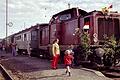 Festschmuck zum Abschied: Am 28. September 1974 machte die sich der letzte planmäßige Personenzug auf der Gaubahnstrecke auf den Weg nach Weikersheim.