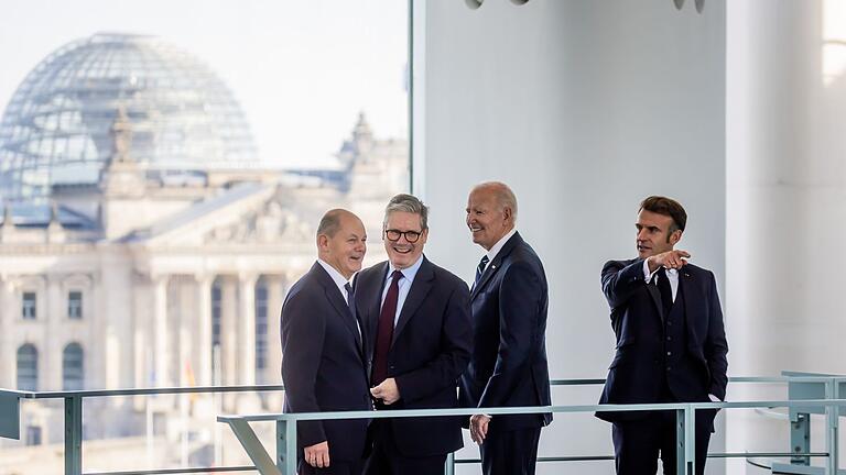 US-Präsident Biden in Berlin - Die Vierer-Runde hatte einige Themen zu besprechen. US-Präsident Biden in Berlin - Die Vierer-Runde hatte einige Themen zu besprechen.