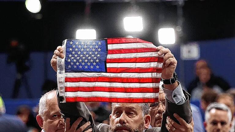 RNC in Cleveland 2016       -  Ein verzückter Anhänger von Donald Trump auf dem Parteitag