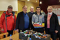 Prämierung mit Hindernissen: Das Foto von der Übergabe zeigt Albert Scheller (von links), Dr. Rainer Koch, Wolfgang Kleinert, Victor Kleinhenz und Manfred Schubert.