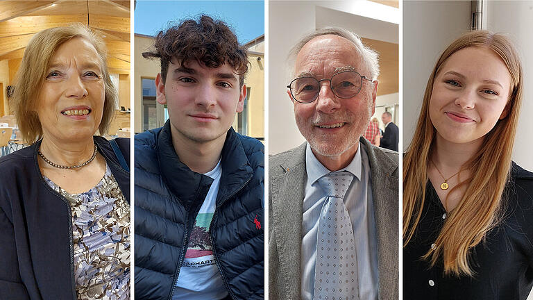 Abiturienten früher und heute: Monika Diehm, Lars Kerber, Dieter Wagner und Emilia Senger (von links) haben alle ihr Fachabitur an der FOSBOS in Marktheidenfeld absolviert.