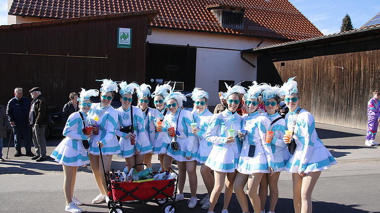 Gute Laune bei der Garde während des Faschingsumzugs in Waldfenster - Gute Laune bei der Garde während des Faschingsumzugs in Waldfenster Gute Laune bei der Garde während des Faschingsumzugs in Waldfenster - Gute Laune bei der Garde während des Faschingsumzugs in Waldfenster