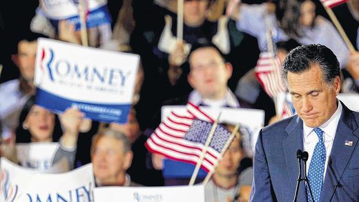 Glücklos am Super Tuesday: der republikanische Präsidentschaftsbewerber Mitt Romney in Boston im US-Bundesstaat Massachusetts Glücklos am Super Tuesday: der republikanische Präsidentschaftsbewerber Mitt Romney in Boston im US-Bundesstaat Massachusetts