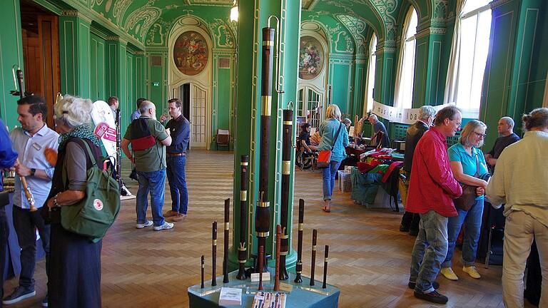 Auch der Grüne Saal stand für die Ausstellung zur Verfügung.       -  Auch der Grüne Saal stand für die Ausstellung zur Verfügung.