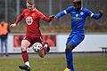 Stürmer Mohamed Conte (rechts) vom FV 04 Würzburg im Zweikampf mit&nbsp;Elias Meyer vom ASV Neumarkt: Conte erzielte beim 2:2 in Neumarkt sein neuntes Saisontor.