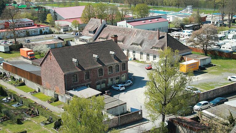Blick auf das Hegewaldgelände in der Karlstadter Südstadt