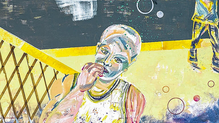 Linde Unrein: &bdquo;Ecce...&ldquo;, 2015, Acryl auf Leinwand.