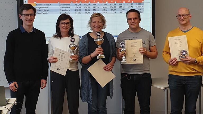 Auf dem Foto von links Konstantin Skudler (Präsident MemoryXL e. V.), Antje Hubacz, Susanne Hippauf, Thomas Becker, Klaus Pieroth.