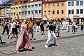 Mit 'Dance with me' auf dem Weg zum Weltrekord: In Schweinfurt organisierte die Tanzschule Pelzer das Event.