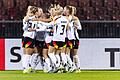 Schweiz - Deutschland       -  DFB-Frauen jubeln nach dem 1:0 durch Sjoeke Nüsken.