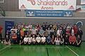 Von Profis lernen: Nachwuchsspieler der Bamberg Baskets übten Korbleger und Dribblings mit Schülern der fünften und sechsten Klasse der Realschule Bad Königshofen.