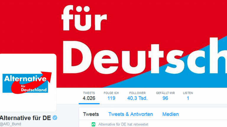Die AfD auf Twitter Die AfD auf Twitter