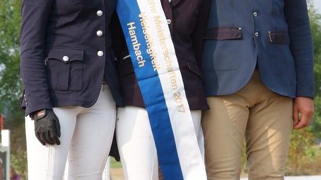 Sieger der Bayerischen: Anna-Katharina Vogel (2.), Christina Paintmayer (1.) und Robert Sirch (3.).