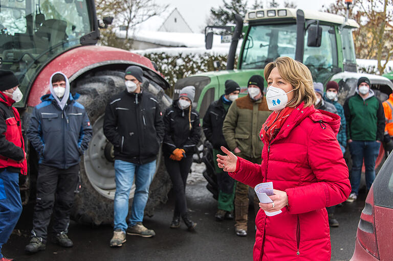 Bundestagsabgeordnete Anja Weisgerber zeigte Verständnis für den Protest der Bauern. Bundestagsabgeordnete Anja Weisgerber zeigte Verständnis für den Protest der Bauern.