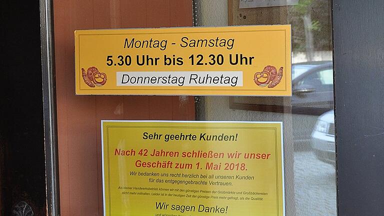 Der Grafenrheinfelder Bäckermeister Herbert Haagen kapituliert: Nach 42 Jahren schließt er seine Bäckerei, weil er mit den &bdquo;günstigen Preisen der Großmärke und Großbäckereien&ldquo; nicht mehr mithalten kann.