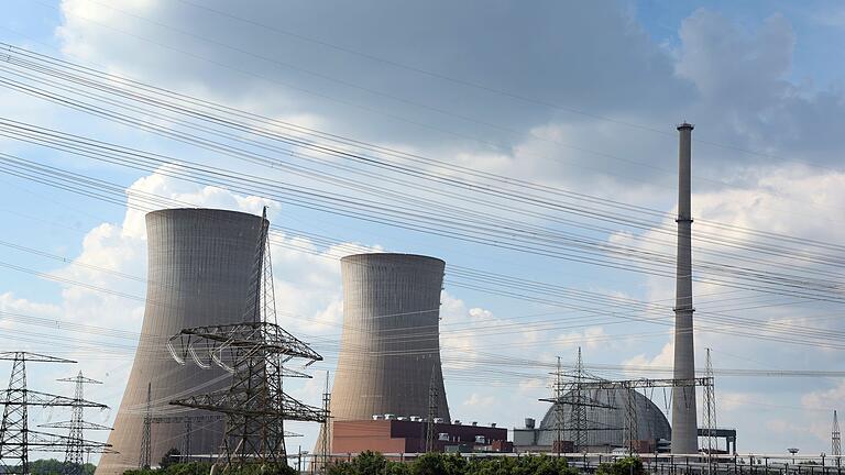 Kernkraftwerk Grafenrheinfeld       -  1974 begann der Bau des Kraftwerks. (Archivbild)