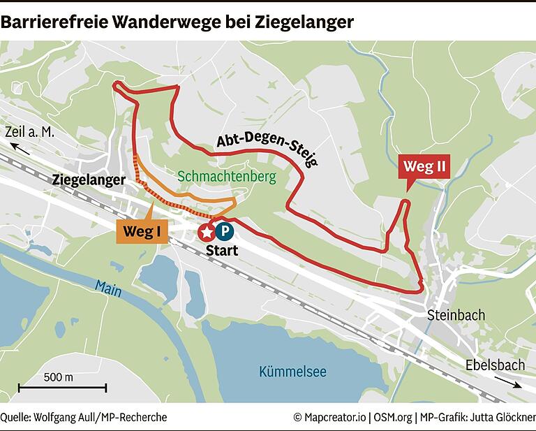 Der Abt-Degen-Steig ist ein schöner Wanderweg. Doch lässt er sich auch mit dem Elektro-Rollstuhl meistern? Der Abt-Degen-Steig ist ein schöner Wanderweg. Doch lässt er sich auch mit dem Elektro-Rollstuhl meistern?