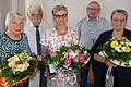 Geehrt für treue Mitarbeit bei der Kitzinger Tafel wurden am Freitag (von links): Carola Stetting, Vorsitzender Manfred Seigner, Aloisia Ihrig-Braune, Arno Ewert und Helene Schamann.
