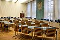 Im großen Sitzungssaal im alten Rathaus in Schweinfurt tagt der Stadtrat. Die Sitzungen werden per Stream live ins Internet übertragen.
