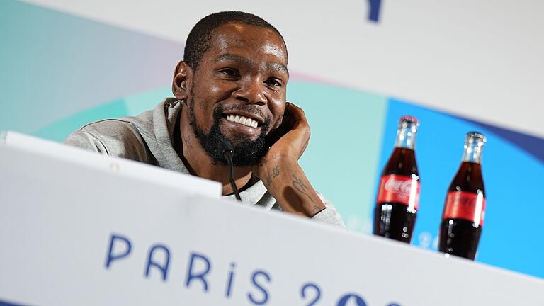 Paris 2024 - Basketball       -  Kevin Durant kann schon zum vierten Mal Olympia-Gold gewinnen.