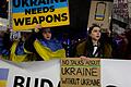 Ukraine-Krieg - Demonstration in Polen       -  Die Ukraine ist bisher auf US-Militärhilfe im Kampf um ihr Bestehen im russischen Angriffskrieg angewiesen. (Archivbild)