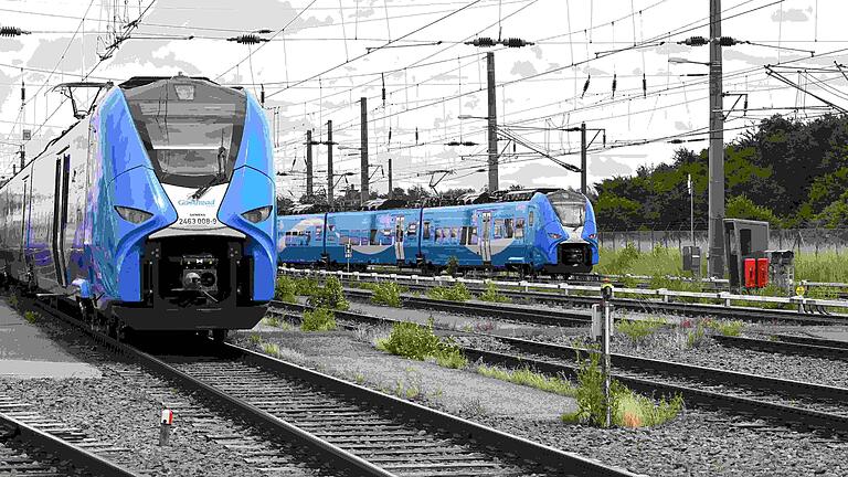Die blauen Züge des Bahn-Unternehmens Go-Ahead werden als modern beschrieben. Verspätung gab es in Würzburg-Heidingsfeld am ersten Tag des Betriebs trotzdem. Die blauen Züge des Bahn-Unternehmens Go-Ahead werden als modern beschrieben. Verspätung gab es in Würzburg-Heidingsfeld am ersten Tag des Betriebs trotzdem.